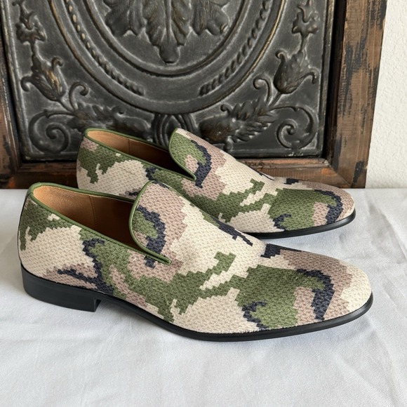 Saks Fifth Avenue Men\'s‎ Skyler Camo Loafers In Green Digital Camo Size 9 M main image 4